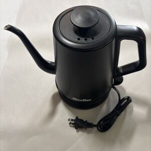 Mueller Pouring Electric Gooseneck Kettle Stainless Steel Matte Black Tested EUC
